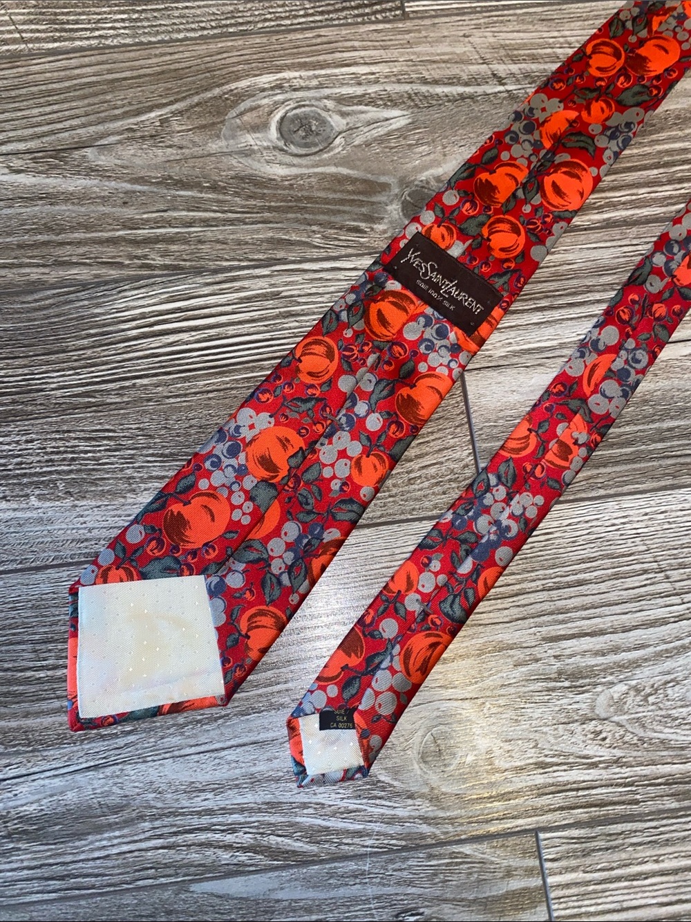 Yves Saint Laurent mens silk tie